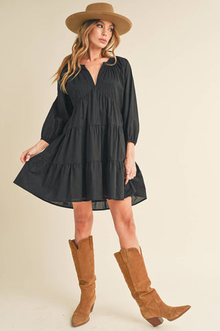 Jenay Tiered Dress | Lilac