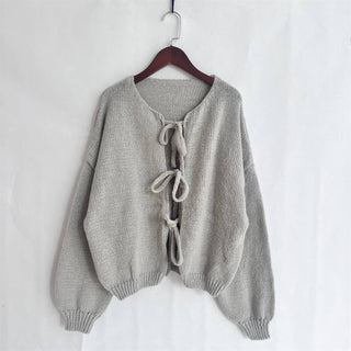 Bows For Days Cardigan | Beige