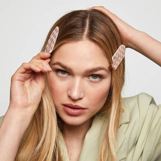 Recycled Plastic XL Creaseless Clips 2pc Set | Terracotta