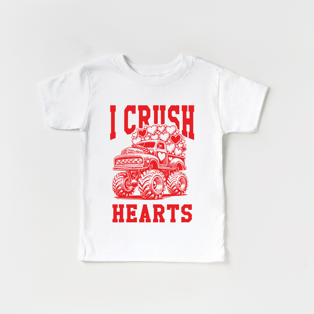 I Crush Hearts Monster Truck Tee | Ivory