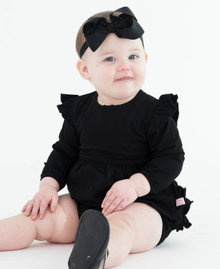 Bree Fluttersleeve Bubble Romper | Black