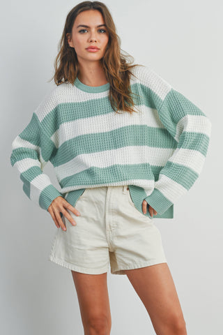 Violet Striped Sweater