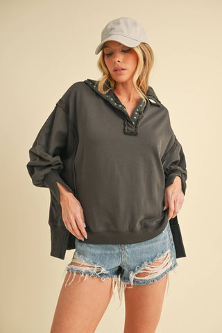 Tamika Henley Sweatshirt | Multiple Colors