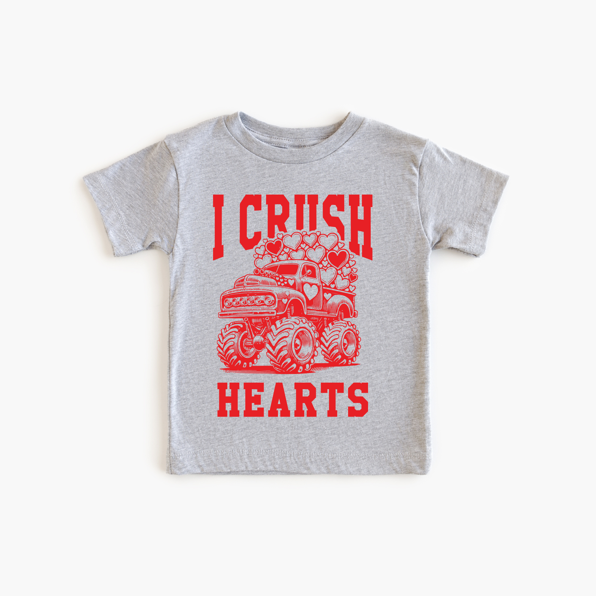 I Crush Hearts Monster Truck Tee | Ivory
