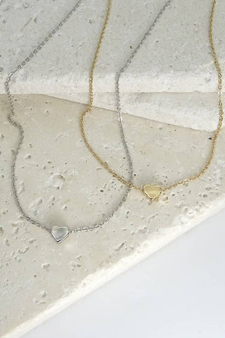 Classic Mini Heart Necklace | Assorted Metals
