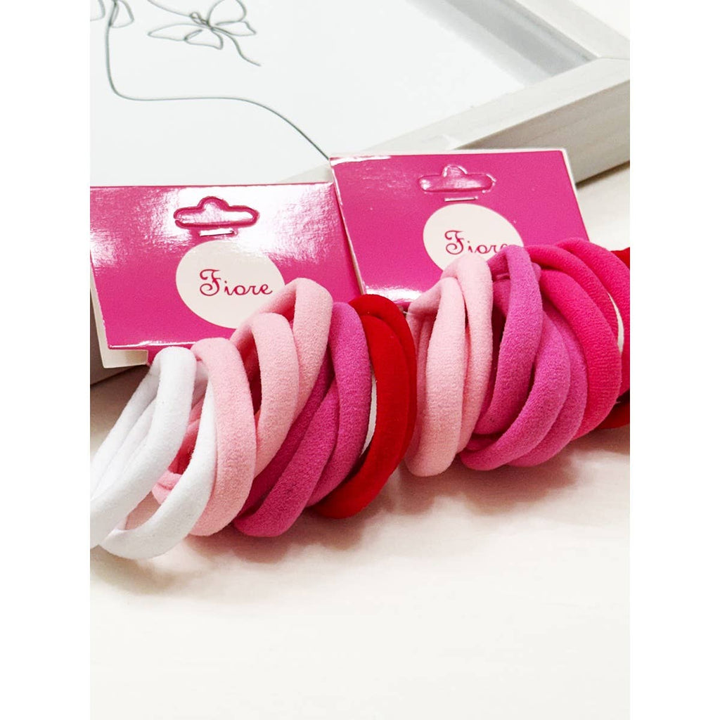Valentine Shades Multicolor Elastic Hair Tie Set