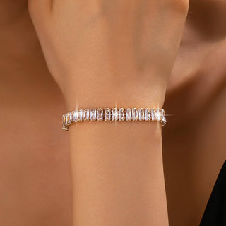 Baguette Crystal Tennis Bracelet