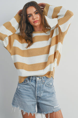 Violet Striped Sweater