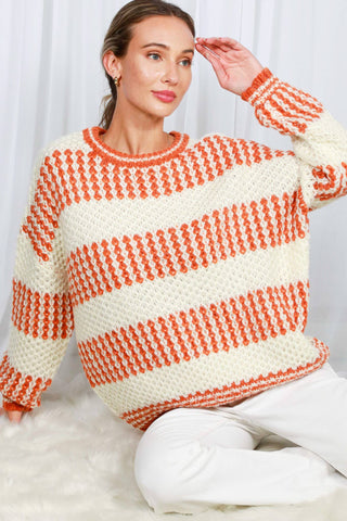 Camila Colorblock Sweater | Pink