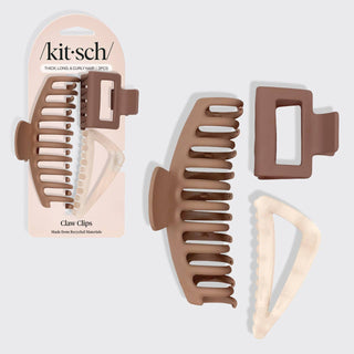 Recycled Plastic Assorted Claw Clip 3pc | Oversized