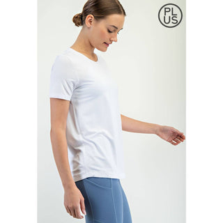 Plus Size Viscose Modal Short Sleeve Top | Mist Blue