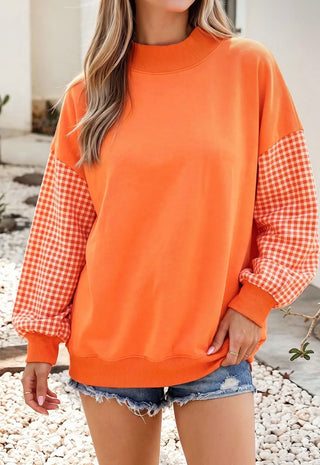 Custom Gingham Mockneck | Preorder