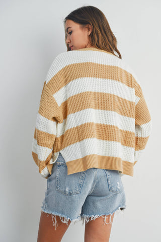 Violet Striped Sweater