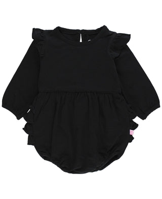 Bree Fluttersleeve Bubble Romper | Black