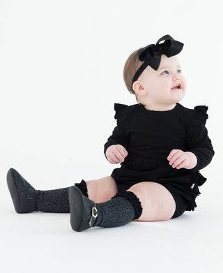 Bree Fluttersleeve Bubble Romper | Black