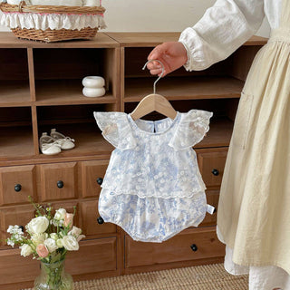 Vintage Lace + Blue Bell Romper