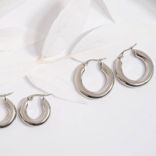 Chunky Hoop Earring | 18K Gold PVD + Stainless Steel