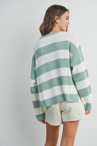 Violet Striped Sweater