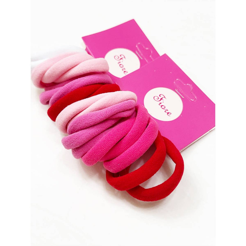 Valentine Shades Multicolor Elastic Hair Tie Set