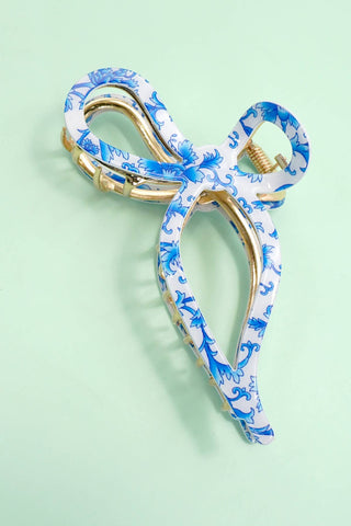 Jumbo Cellulose Bow Hair Claw Clip