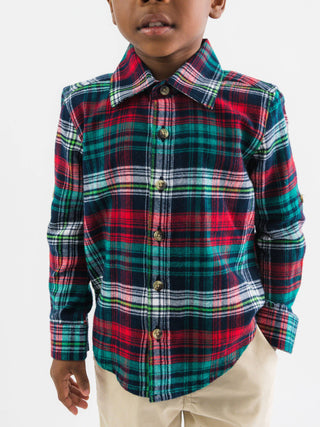 Christopher Plaid Long Sleeve Button Down Shirt