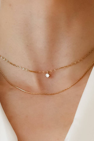 Layered Chain Necklace | 18K Gold Plated Waterproof Stainless Steel