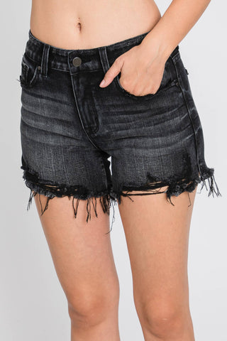 Helena High Rise Comfort Stretch Shorts | Black