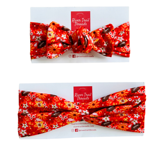 Girls Kansas City Floral Football Headband