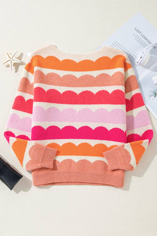 Rosey Wave Sweater