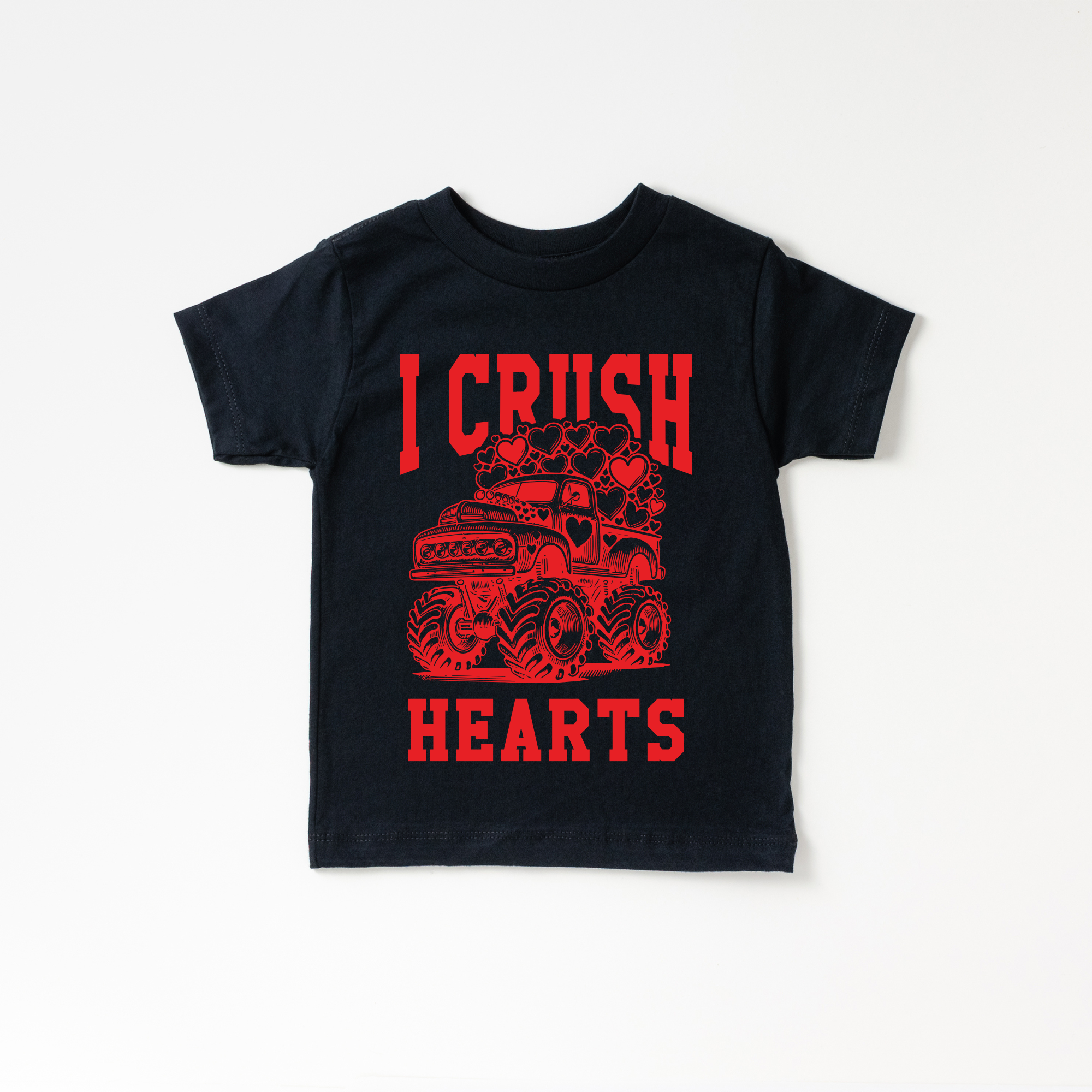 I Crush Hearts Monster Truck Tee | Ivory