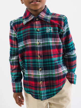 Christopher Plaid Long Sleeve Button Down Shirt