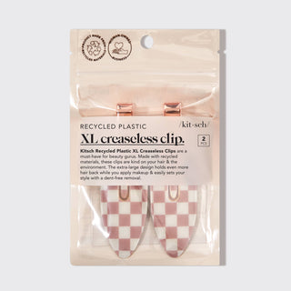 Recycled Plastic XL Creaseless Clips 2pc Set | Terracotta