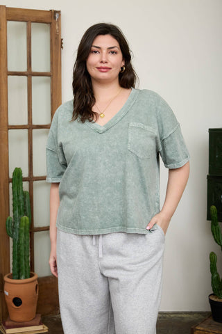 Polly Plus Size Boxy Knit Top | Cocoa