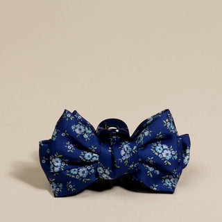 Mini Satin Bow Claw Clip | Endless Daydream Navy