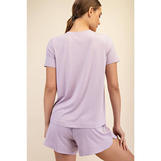 Viscose Modal Short Sleeve Top | Multiple Colors