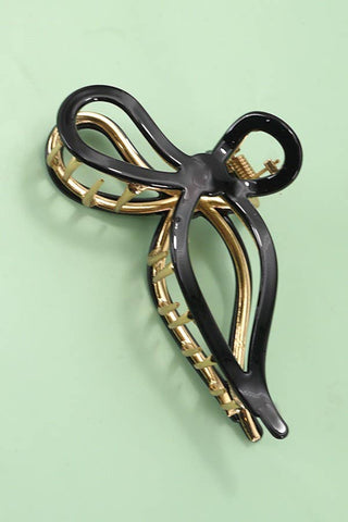 Jumbo Cellulose Bow Hair Claw Clip