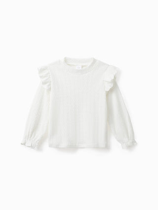 Palmer Ruffled Textured Tee & Belted Skirt