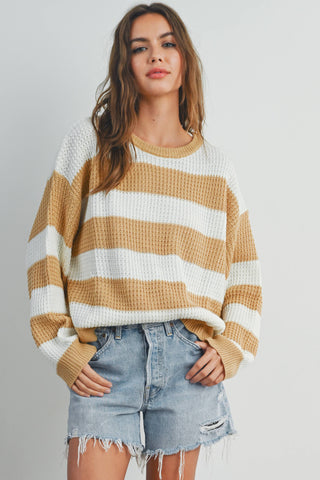 Violet Striped Sweater