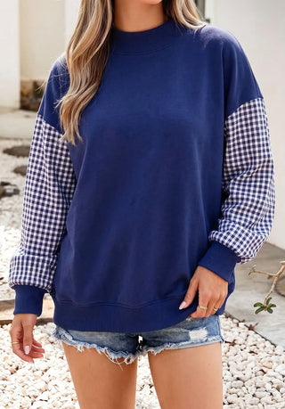 Custom Gingham Mockneck | Preorder