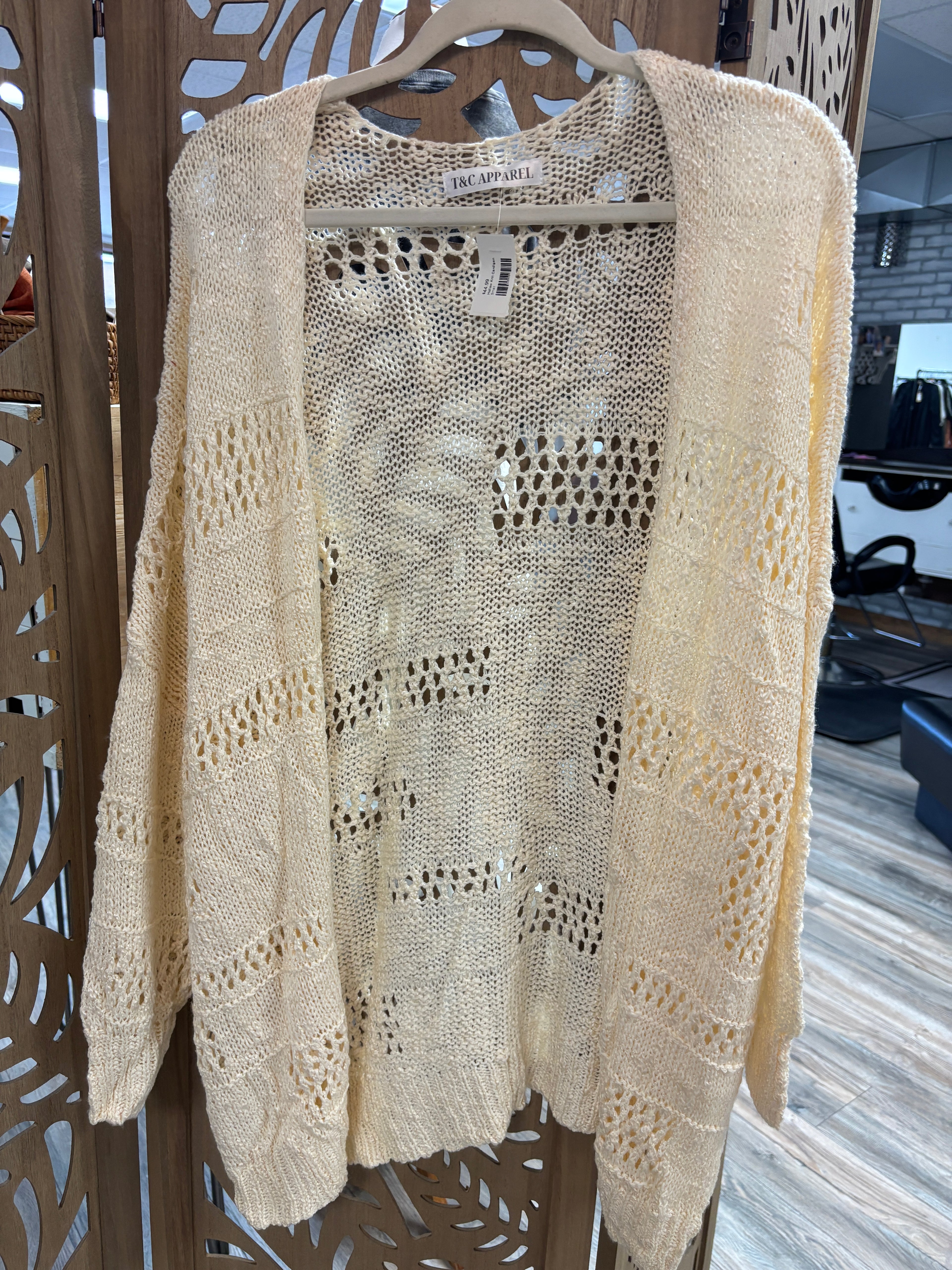 Hollow Knit Cardigan