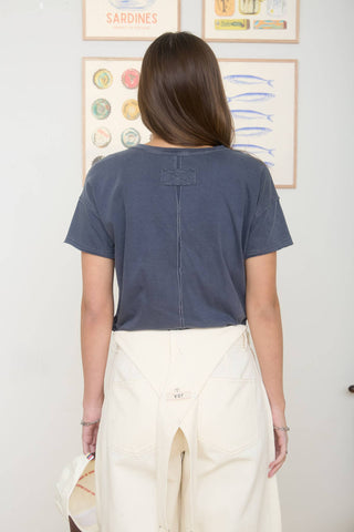 Reilly Exposed Seam Knit Top | Brown