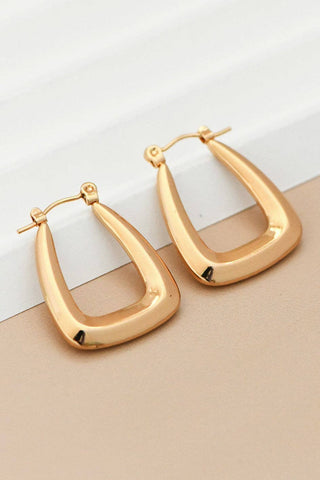 Lucky Hoop Earrings | 18K Gold Plated Waterproof Stainless Steel