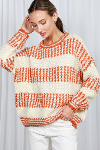 Camila Colorblock Sweater | Pink