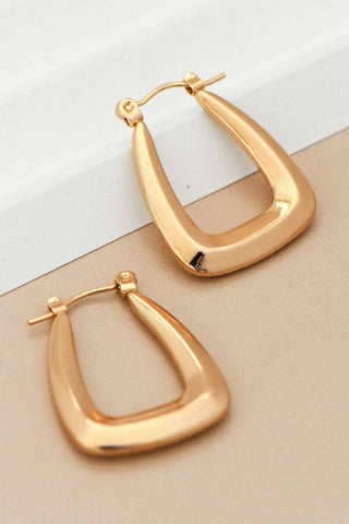 Lucky Hoop Earrings | 18K Gold Plated Waterproof Stainless Steel