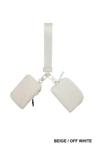 Dual Pouch Wristlet Keychain Wallet | Multiple Options