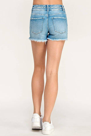 Medina High Rise Yoke Detailing Shorts