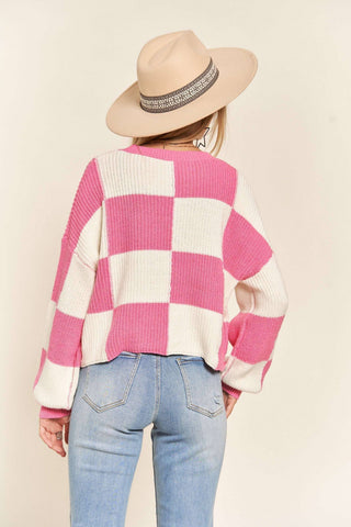 Christie Checker Sweater | Plus Size
