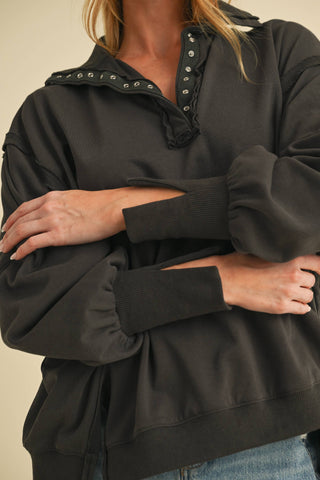 Tamika Henley Sweatshirt | Multiple Colors