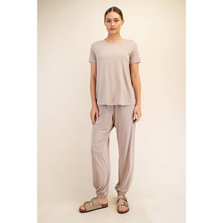 Viscose Modal Short Sleeve Top | Multiple Colors