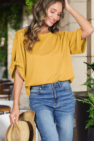 Tully Tie Sleeve Top | Blush